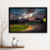 Fenway Park Boston Massachusetts, Stadium Canvas, Sport Art, Gift for him, Framed Canvas Prints Wall Art Decor, Framed Picture