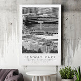 Fenway Park Boston Red Sox Baseball Lovers Black And White Art Canvas Prints Wall Art Home Decor