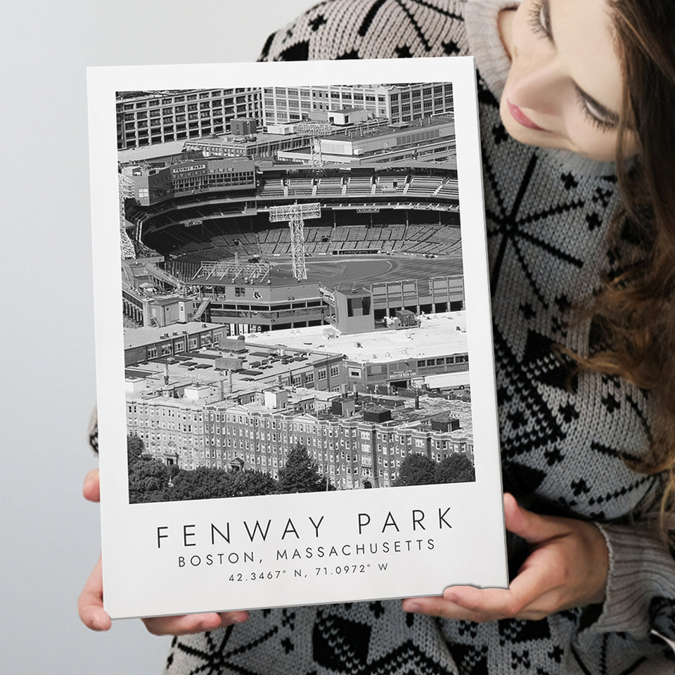 Fenway Park Boston Red Sox Baseball Lovers Black And White Art Canvas Prints Wall Art Home Decor