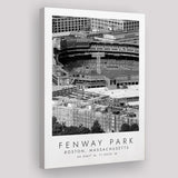 Fenway Park Boston Red Sox Baseball Lovers Black And White Art Canvas Prints Wall Art Home Decor