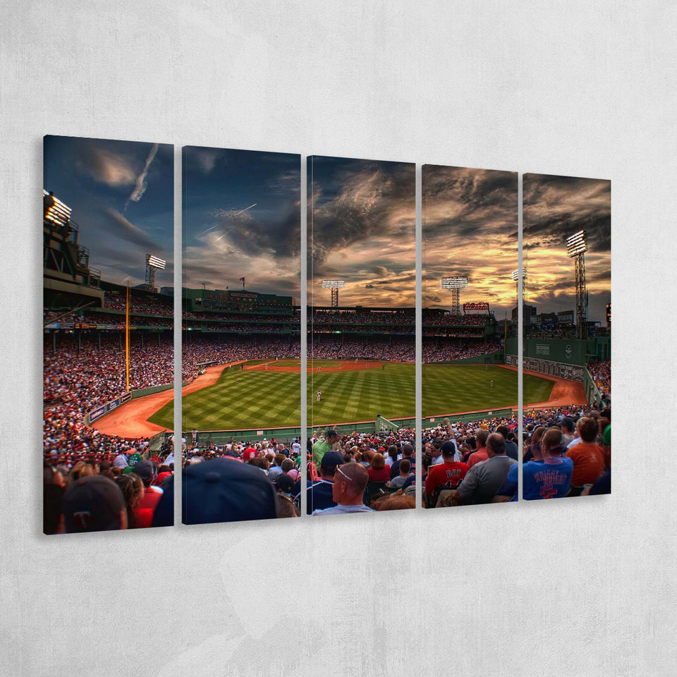 Fenway Park Stadium Canvas Prints Baseball Stadium,Multi Panels B,Sport Stadium Art Prints, Fan Gift