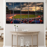 Fenway Park Stadium Canvas Prints Baseball Stadium,Multi Panels B,Sport Stadium Art Prints, Fan Gift