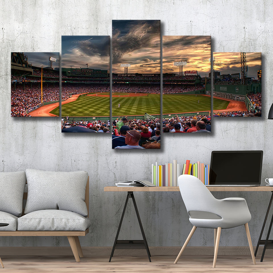 Fenway Park Stadium Canvas Prints Baseball Stadium,Multi Panels,Sport Stadium Art Prints, Fan Gift