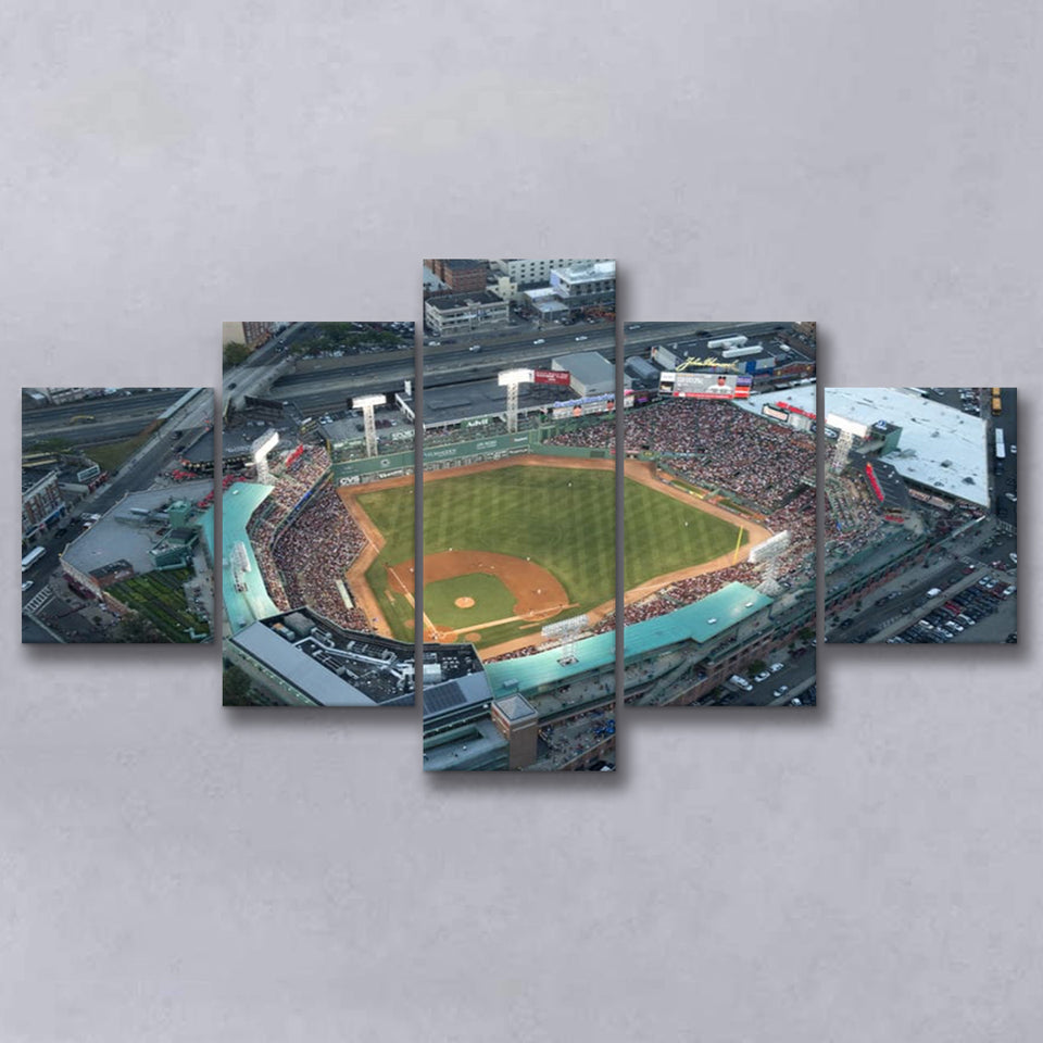 Fenway Park Top View, Stadium Canvas, Sport Art, Large Canvas, Multi Panels, Canvas Prints Wall Art Decor