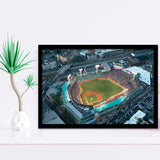 Fenway Park Top View, Stadium Canvas, Sport Art, Gift for him, Framed Art Prints Wall Art Decor, Framed Picture