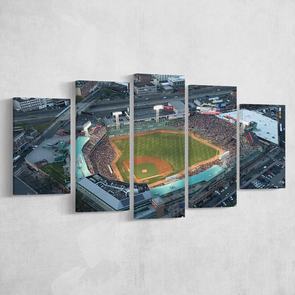 Fenway Park Top View, Stadium Canvas, Sport Art, Large Canvas, Multi Panels, Canvas Prints Wall Art Decor