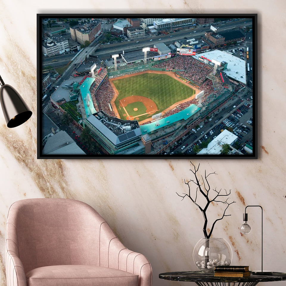 Fenway Park Top View, Stadium Canvas, Sport Art, Gift for him, Framed Canvas Prints Wall Art Decor, Framed Picture