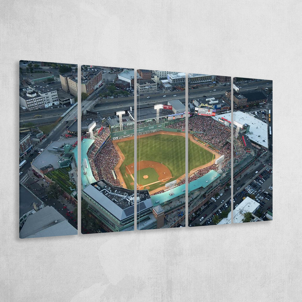 Fenway Park Top View, Stadium Canvas, Sport Art, Gift for him, Multi Panels B, Canvas Prints Wall Art Decor