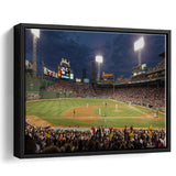 Fenway Park at Night, Stadium Canvas, Sport Art, Gift for him, Framed Canvas Prints Wall Art Decor, Framed Picture