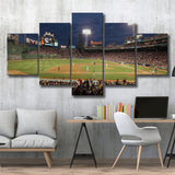 Fenway Park at Night, Stadium Canvas, Sport Art, Large Canvas, Multi Panels, Canvas Prints Wall Art Decor
