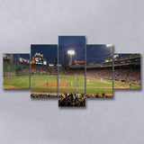 Fenway Park at Night, Stadium Canvas, Sport Art, Large Canvas, Multi Panels, Canvas Prints Wall Art Decor