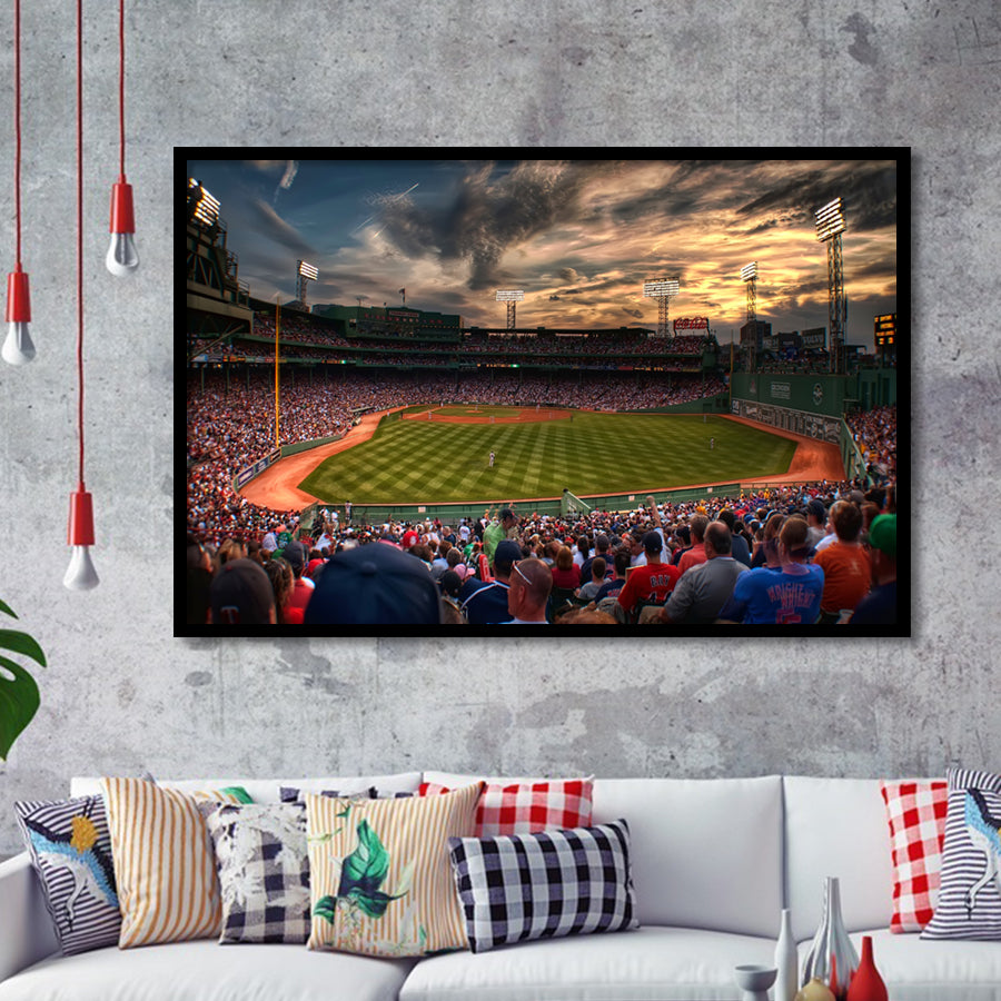 Fenway Park Baseball Stadium, Boston, Usa Art Prints Wall Decor - Painting Prints, Wall Art, Fan Gift, For Sale