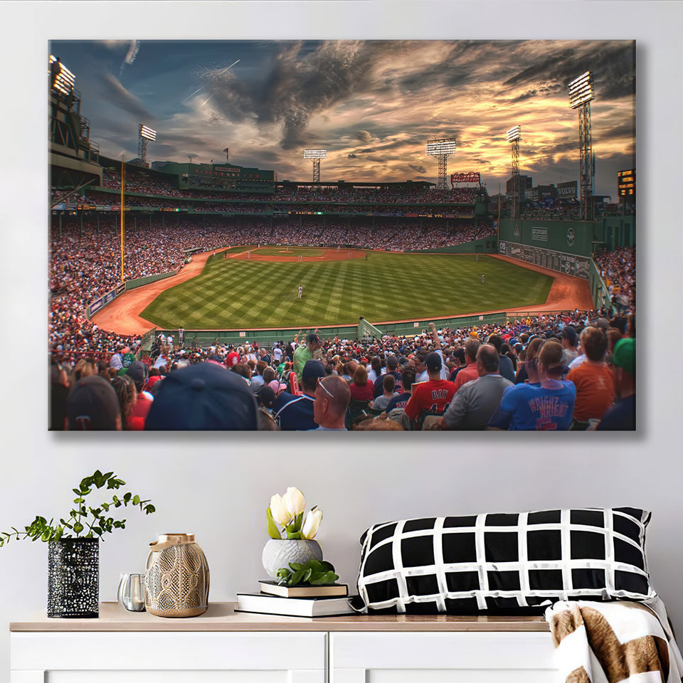 Fenway Park Baseball Stadium, Boston, Usa Canvas Prints Wall Art - Painting Canvas, Wall Decor, Fan Gift, Art Prints