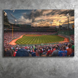 Fenway Park Baseball Stadium, Boston, Usa Canvas Prints Wall Art - Painting Canvas, Wall Decor, Fan Gift, Art Prints