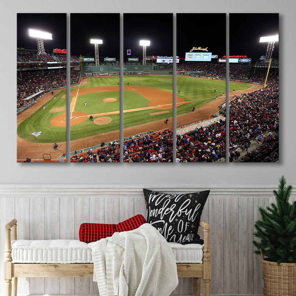 Fenway Park in Boston, Stadium Canvas, Sport Art, Gift for him, Multi Panels B, Canvas Prints Wall Art Decor