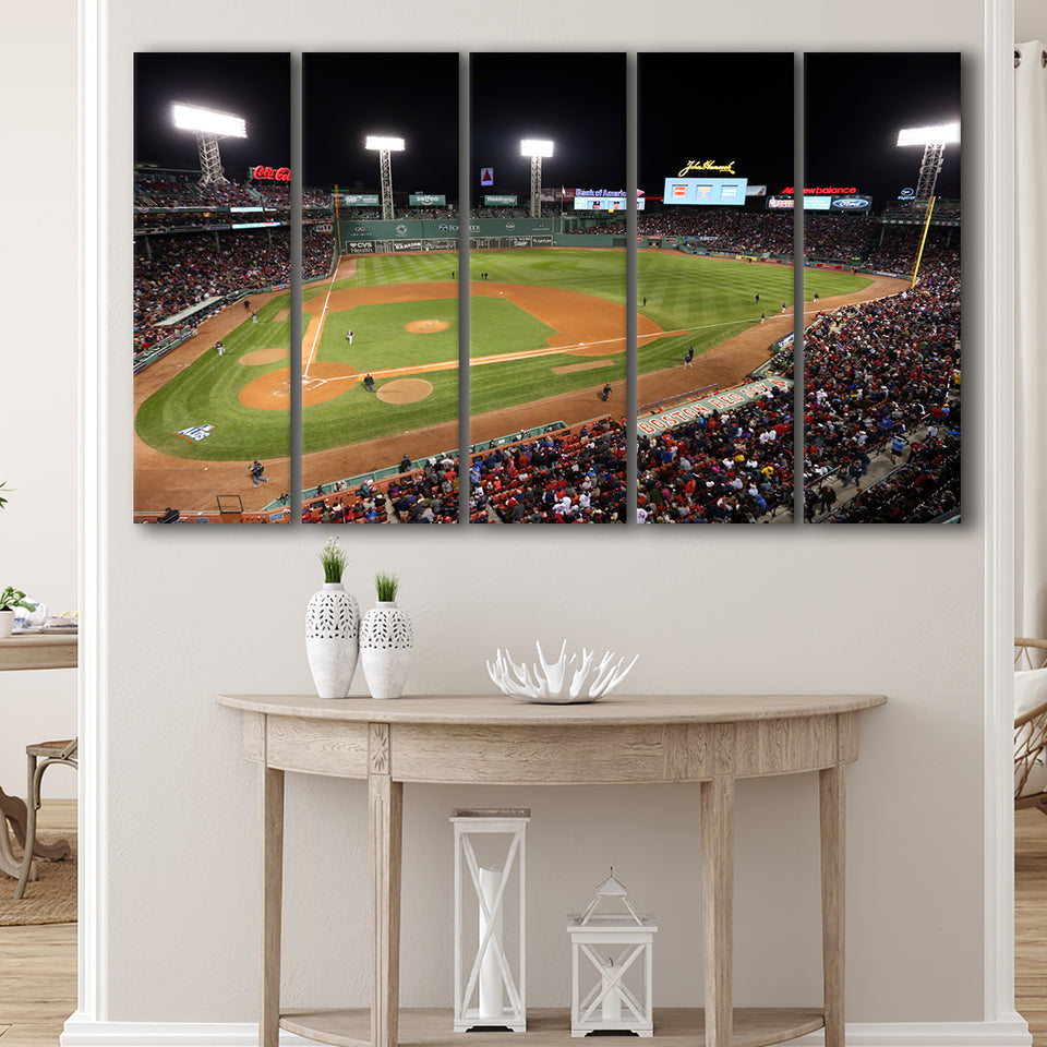 Fenway Park in Boston, Stadium Canvas, Sport Art, Gift for him, Multi Panels B, Canvas Prints Wall Art Decor