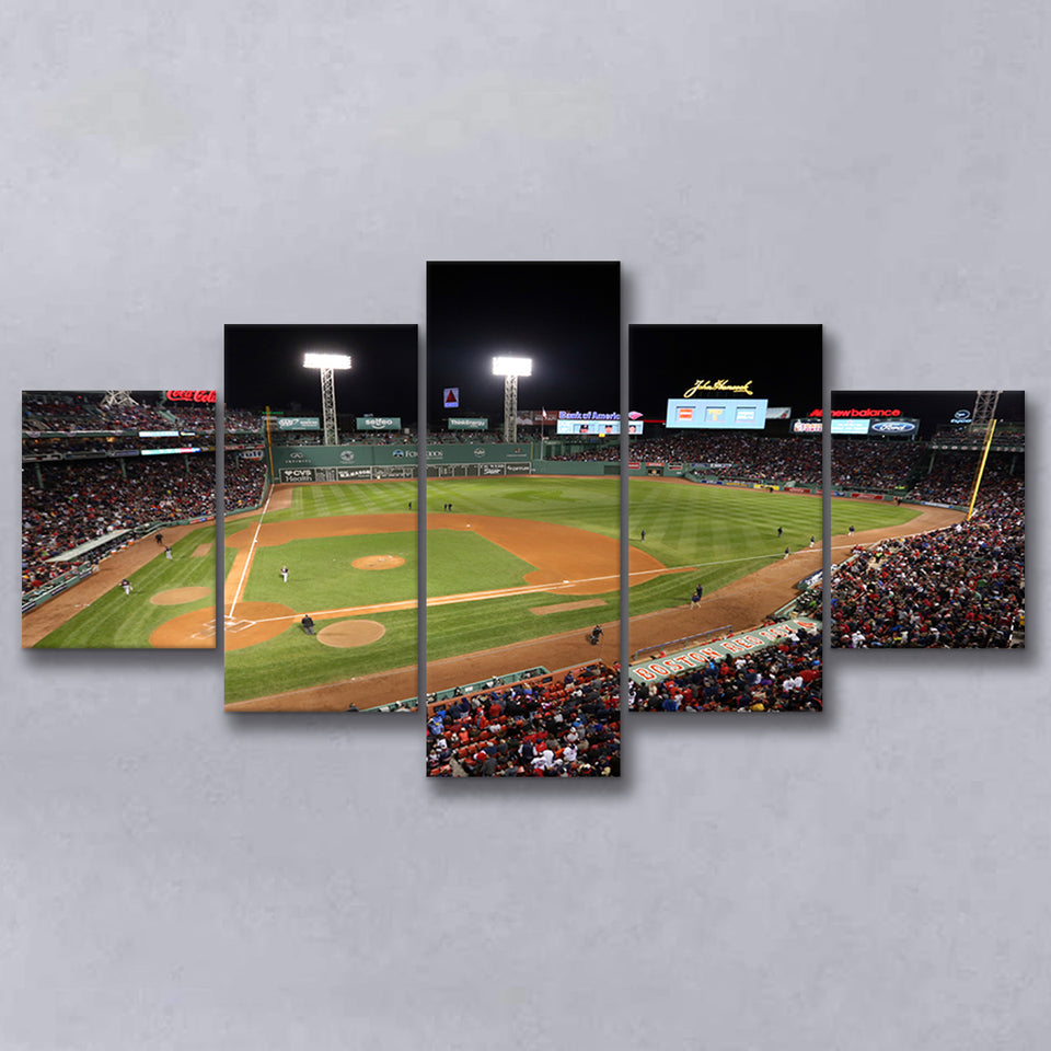 Fenway Park in Boston, Stadium Canvas, Sport Art, Large Canvas, Multi Panels, Canvas Prints Wall Art Decor