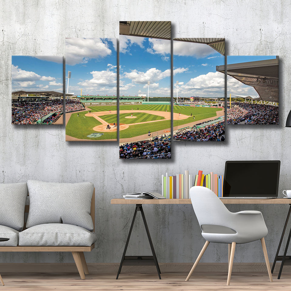 Fenway South Park in Fort Myers, Stadium Canvas, Sport Art, Large Canvas, Multi Panels, Canvas Prints Wall Art Decor
