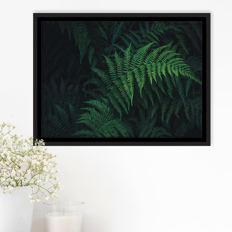 Fern Framed Canvas Prints Wall Art Decor - Painting Canvas, Framed Picture, Home Decor
