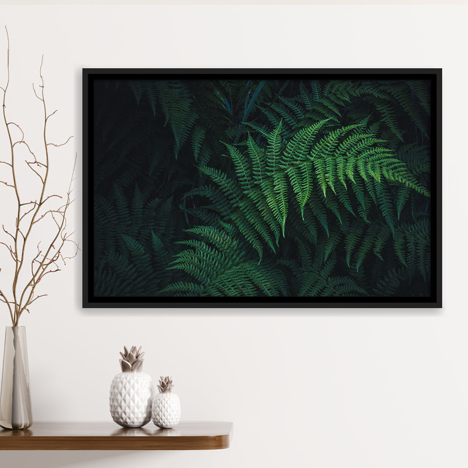 Fern Framed Canvas Prints Wall Art Decor - Painting Canvas, Framed Picture, Home Decor