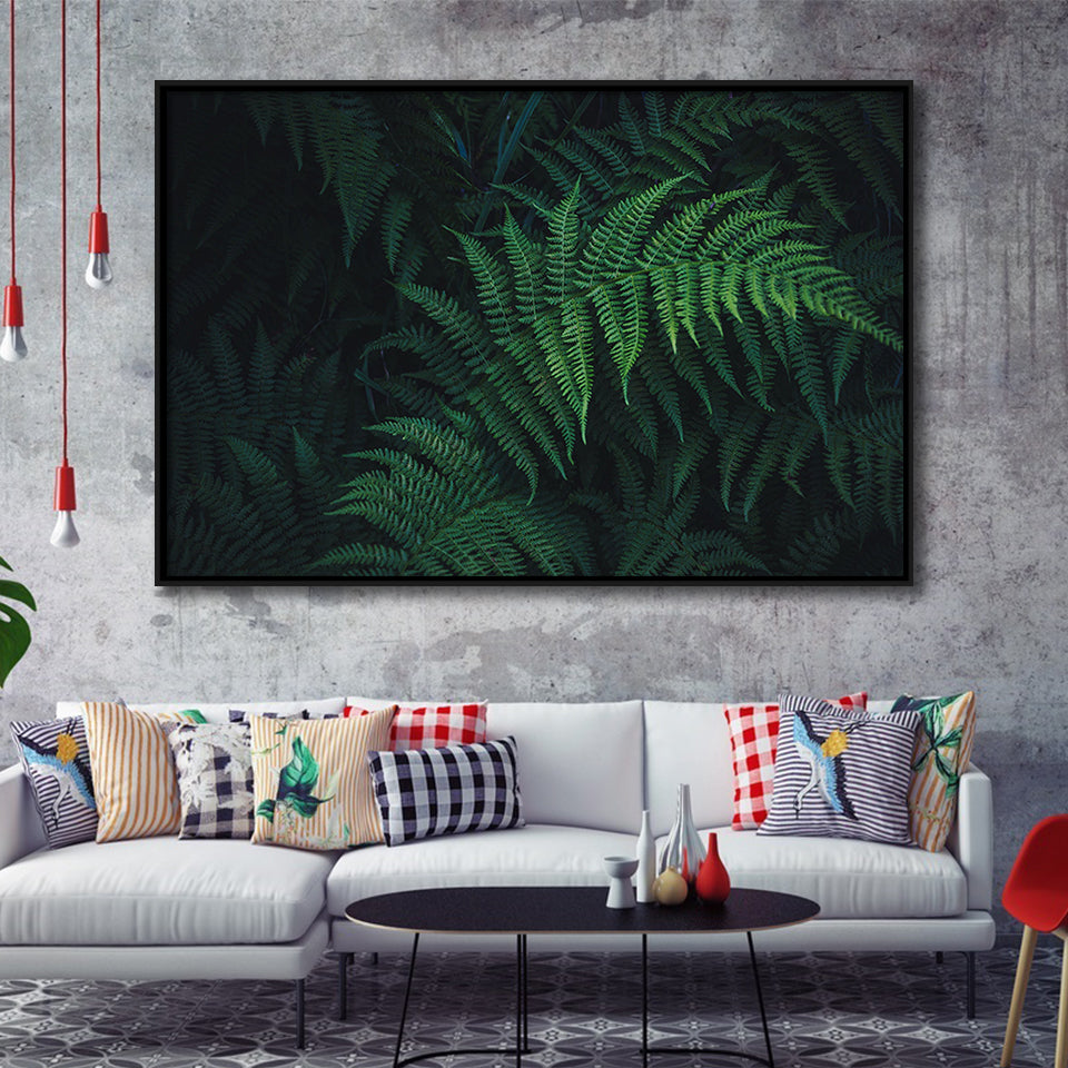 Fern Framed Canvas Prints Wall Art Decor - Painting Canvas, Framed Picture, Home Decor