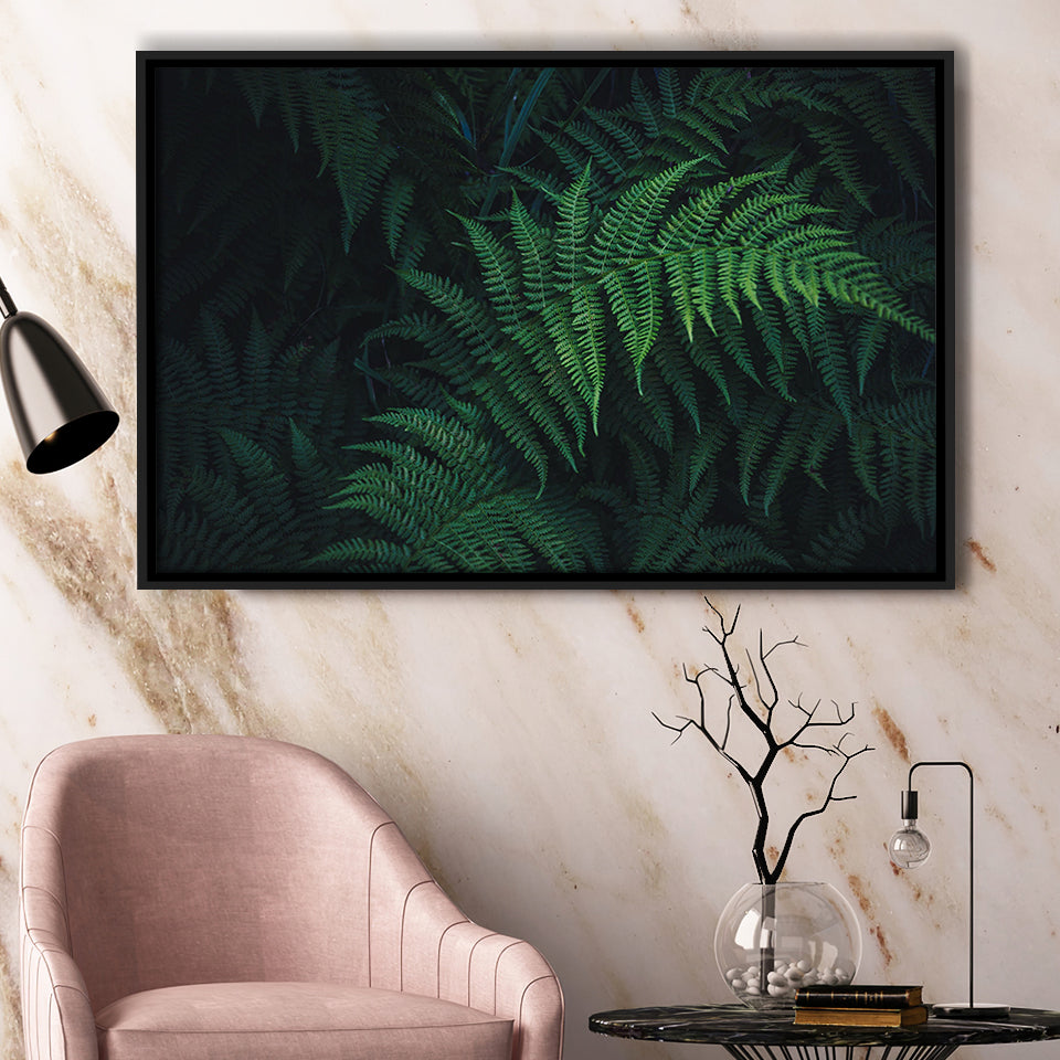 Fern Framed Canvas Prints Wall Art Decor - Painting Canvas, Framed Picture, Home Decor