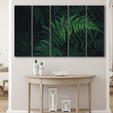 Fern 5 Piece B Canvas Prints Wall Art Decor, Multi Panels,Large Canvas, Home Decor