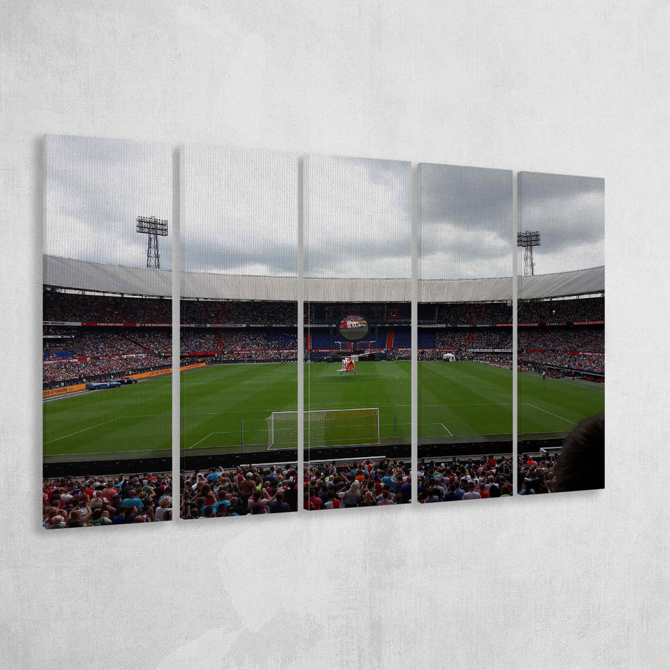 Feyenoord Stadion, Stadium Canvas, Sport Art, Gift for him, Multi Panels B, Canvas Prints Wall Art Decor