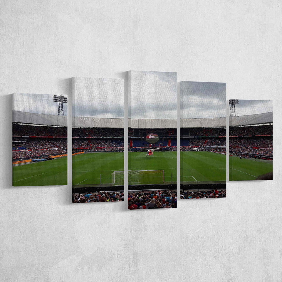 Feyenoord Stadion, Stadium Canvas, Sport Art, Large Canvas, Multi Panels, Canvas Prints Wall Art Decor