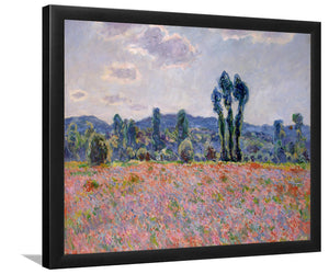 Field Of Poppies At Giverny By Claude Monet-Art Print,Canvas Art,Frame Art,Plexiglass Cover