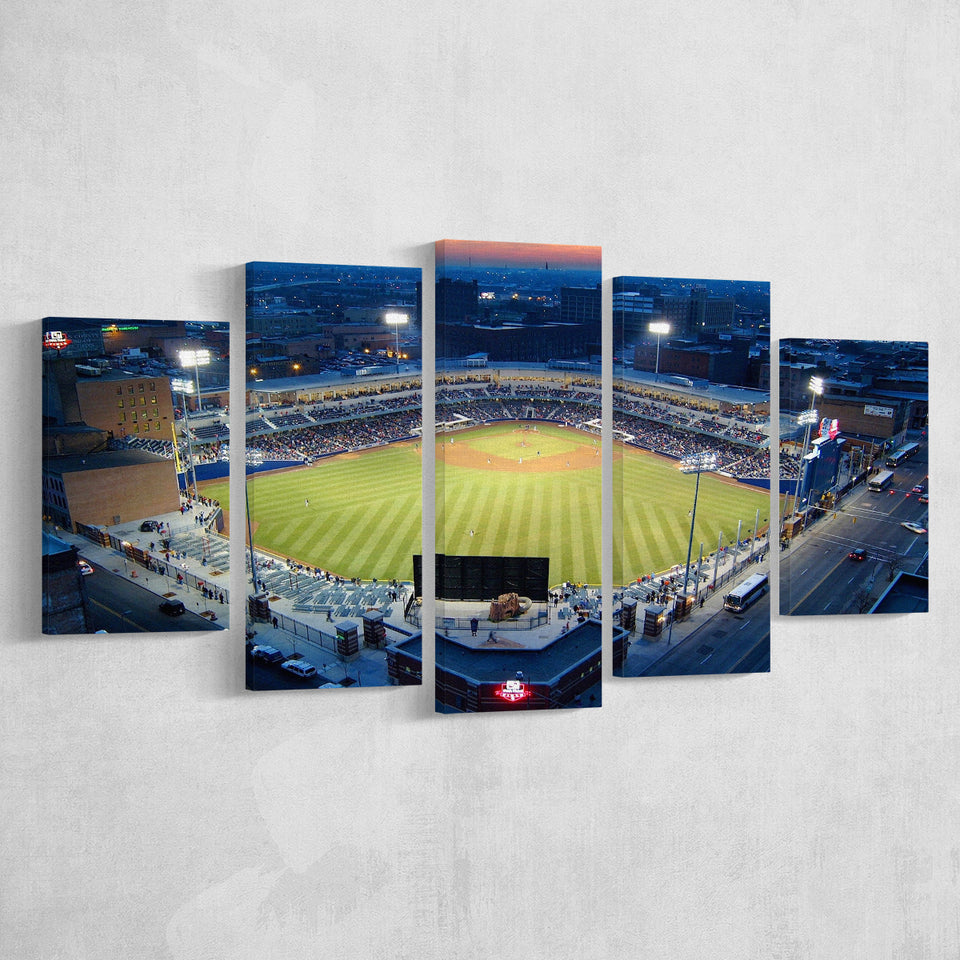 Fifth Third Field Aerial View, Stadium Canvas, Sport Art, Large Canvas, Multi Panels, Canvas Prints Wall Art Decor