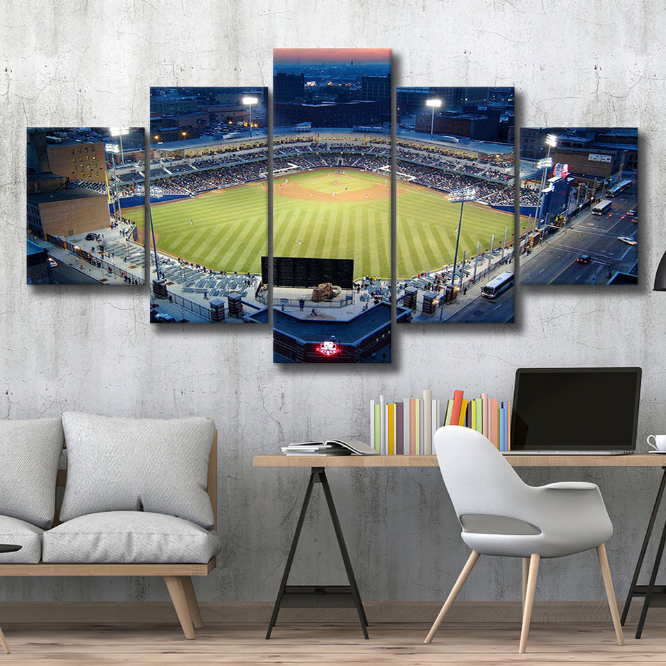 Fifth Third Field Aerial View, Stadium Canvas, Sport Art, Large Canvas, Multi Panels, Canvas Prints Wall Art Decor