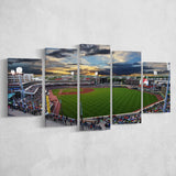 Fifth Third Field at Sunset, Stadium Canvas, Sport Art, Large Canvas, Multi Panels, Canvas Prints Wall Art Decor