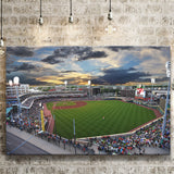 Fifth Third Field at Sunset, Stadium Canvas, Sport Art, Gift for him, Fan Gift, Canvas Prints Wall Art Decor
