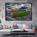 Fifth Third Field at Sunset, Stadium Canvas, Sport Art, Gift for him, Framed Canvas Prints Wall Art Decor, Framed Picture