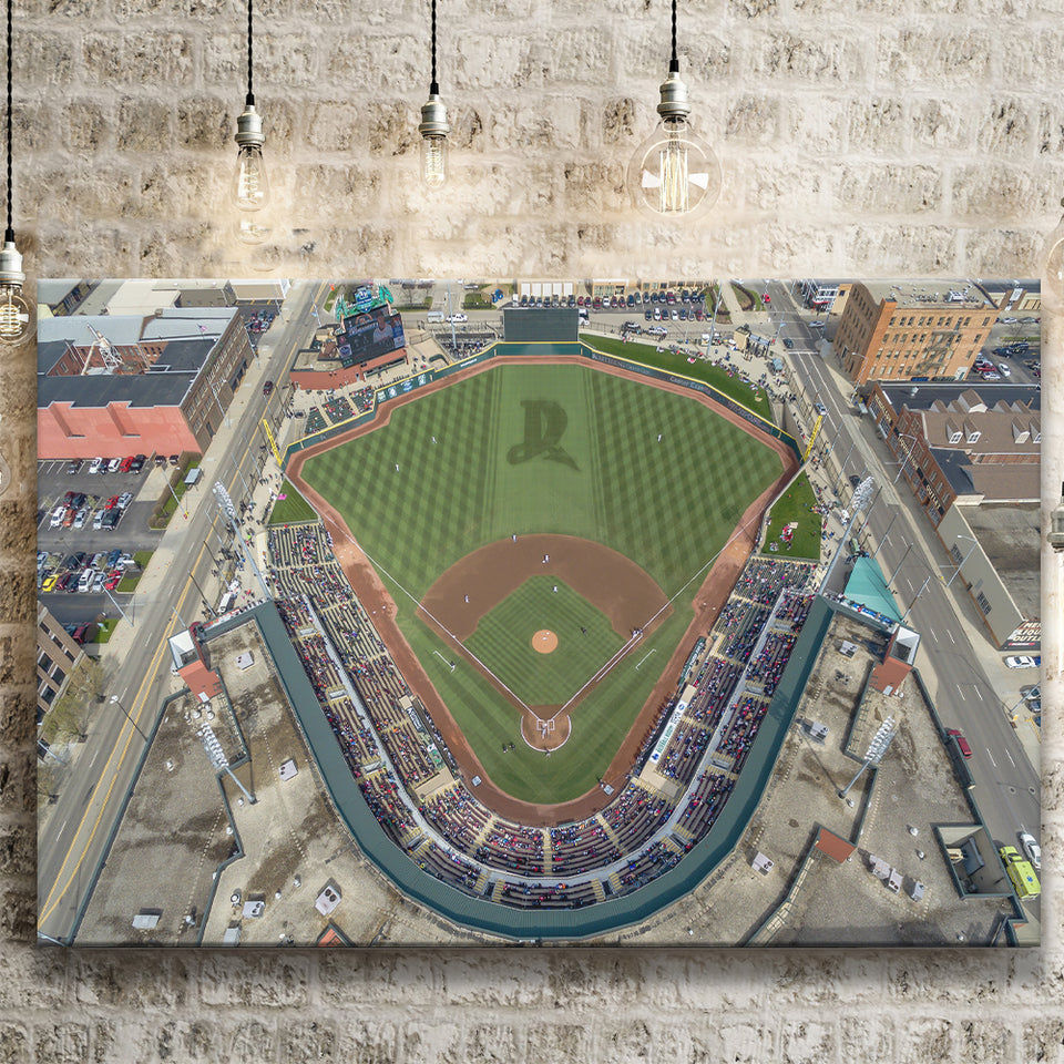Fifth Third Field in Toledo Ohio, Stadium Canvas, Sport Art, Gift for him, Fan Gift, Canvas Prints Wall Art Decor
