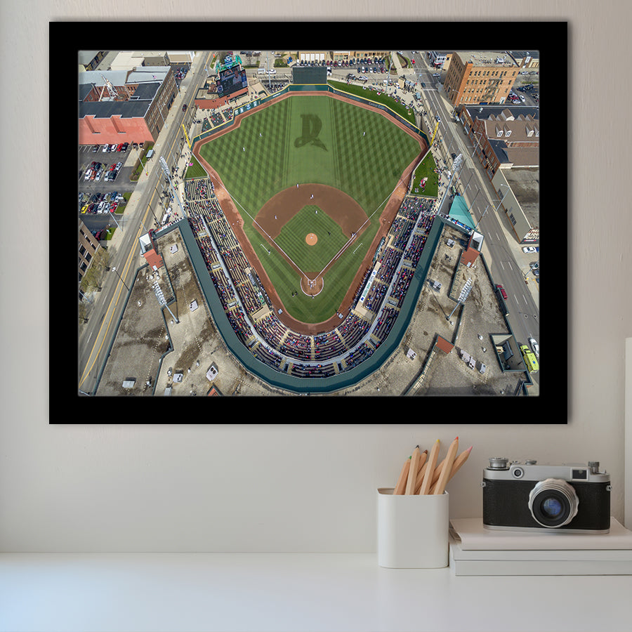 Fifth Third Field in Toledo Ohio, Stadium Canvas, Sport Art, Gift for him, Framed Art Prints Wall Art Decor, Framed Picture