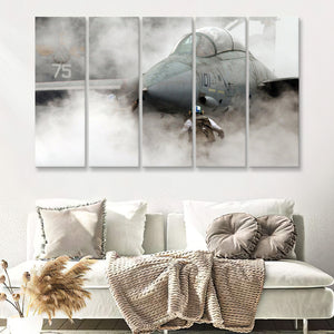 Fighter Jet 5 Pieces B Canvas Prints Wall Art - Painting Canvas, Multi Panels,5 Panel, Wall Decor