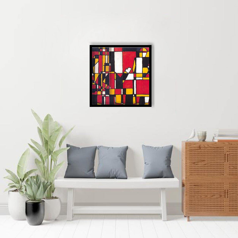 Figuras a Cinco Colores by Joaquin Torres Garcia-Arr Print, Canvas Art, Frame Art, Plexiglass cover