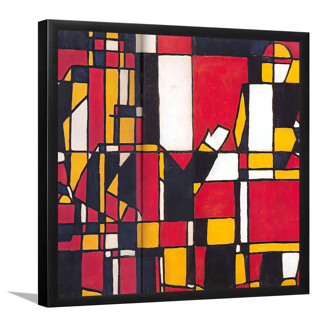 Figuras a Cinco Colores by Joaquin Torres Garcia-Arr Print, Canvas Art, Frame Art, Plexiglass cover