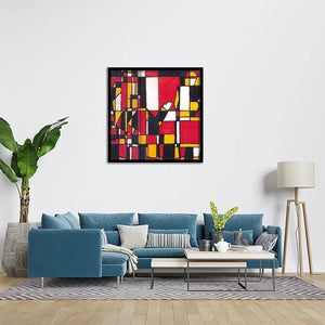 Figuras a Cinco Colores by Joaquin Torres Garcia-Arr Print, Canvas Art, Frame Art, Plexiglass cover