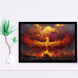 Fire Phoenix Framed Art Prints Wall Decor - Painting Art, Black Frame, Home Decor, Prints for Sale