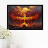 Fire Phoenix Framed Canvas Prints - Painting Canvas, Art Prints,  Wall Art, Home Decor, Prints for Sale