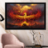 Fire Phoenix Framed Canvas Prints - Painting Canvas, Art Prints,  Wall Art, Home Decor, Prints for Sale