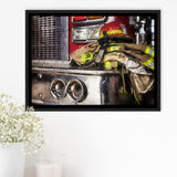 Firefighter Original Fireman Uniform Modern Art for Office Truck Framed Canvas Prints Wall Art Decor - Paiting Canvas, Art Prints
