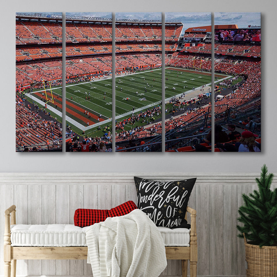 First Energy Stadium, Stadium Canvas, Sport Art, Gift for him, Multi Panels B, Canvas Prints Wall Art Decor