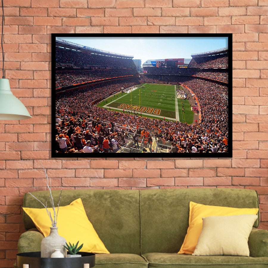 First Energy Stadium Wall Art Cleveland Browns Stadium Art Prints,Sport Stadium Art Prints, Fan Gift, Wall Decor