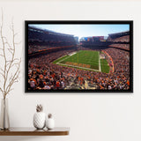 First Energy Stadium Wall Art Cleveland Browns Stadium Framed Canvas Prints,Sport Stadium Art Prints, Fan Gift