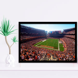 Browns Sports Wall Decor First Energy Stadium 3 Pieces Canvas Wall Art  Pictures for Home Decoration Cleveland Football Game Paintings Prints and