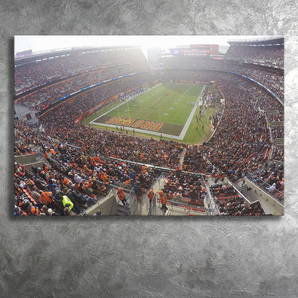 First Energy Wall Art Cleveland Browns Stadium Canvas Prints American,Sport Stadium Art Prints, Fan Gift, Wall Decor